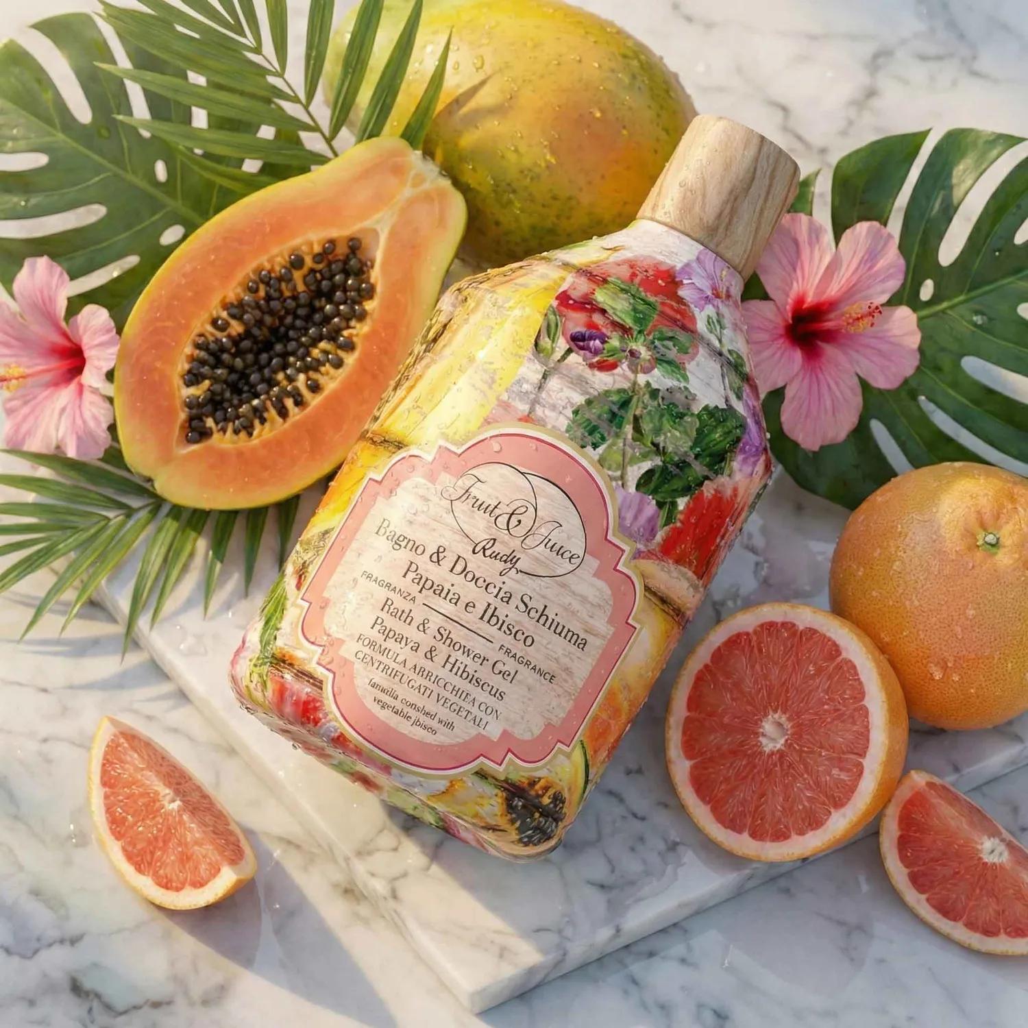 Rudy Profumi Fruit&Juice Papaya Bagnodoccia 500 ml Senza SLS