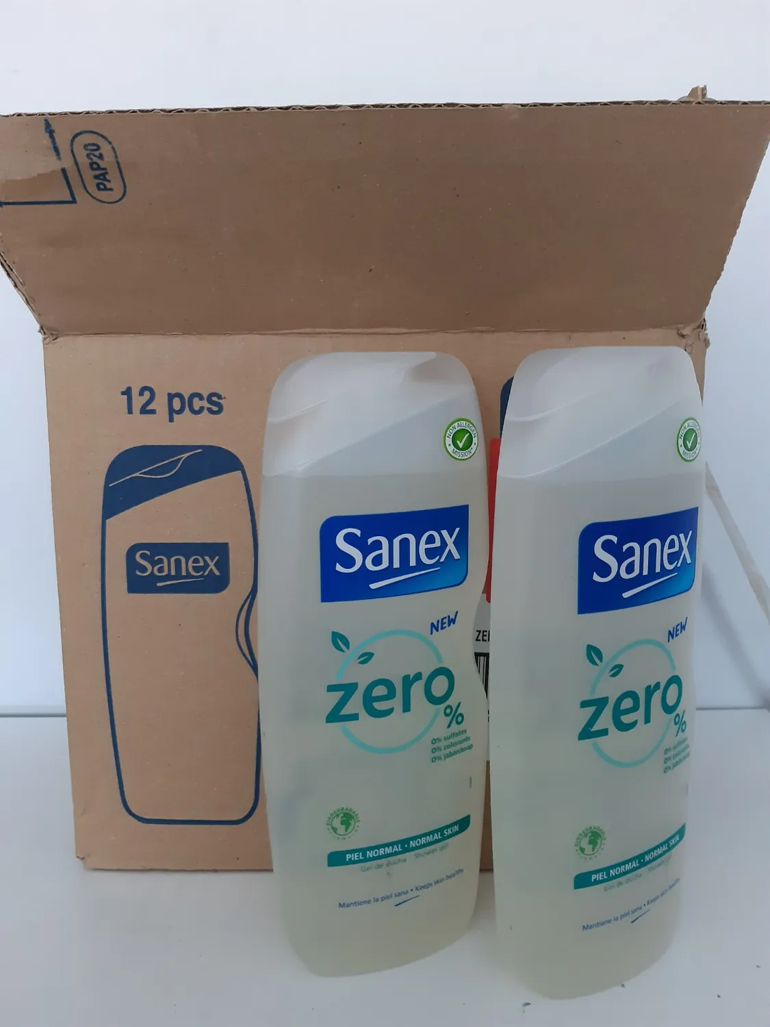 Sanex Zero% Bagnoschiuma Pelle Normale 12x600 ml Vegano