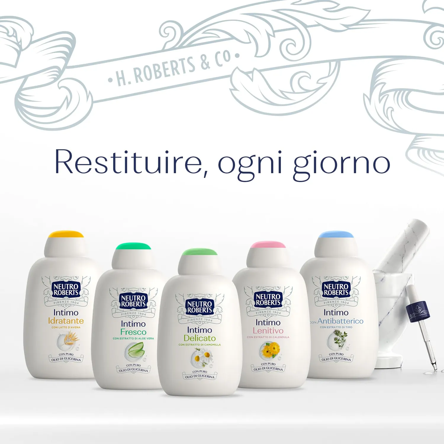 Neutro Roberts Lenitivo Detergente Intimo Calendula 200 ml delicato