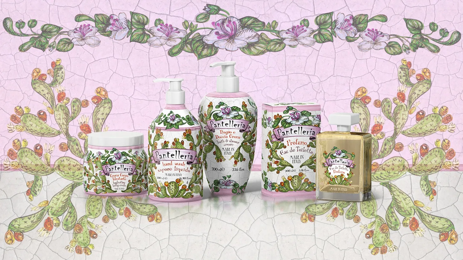 Rudy Profumi Maioliche Pantelleria set regalo 2x250 ml cappero