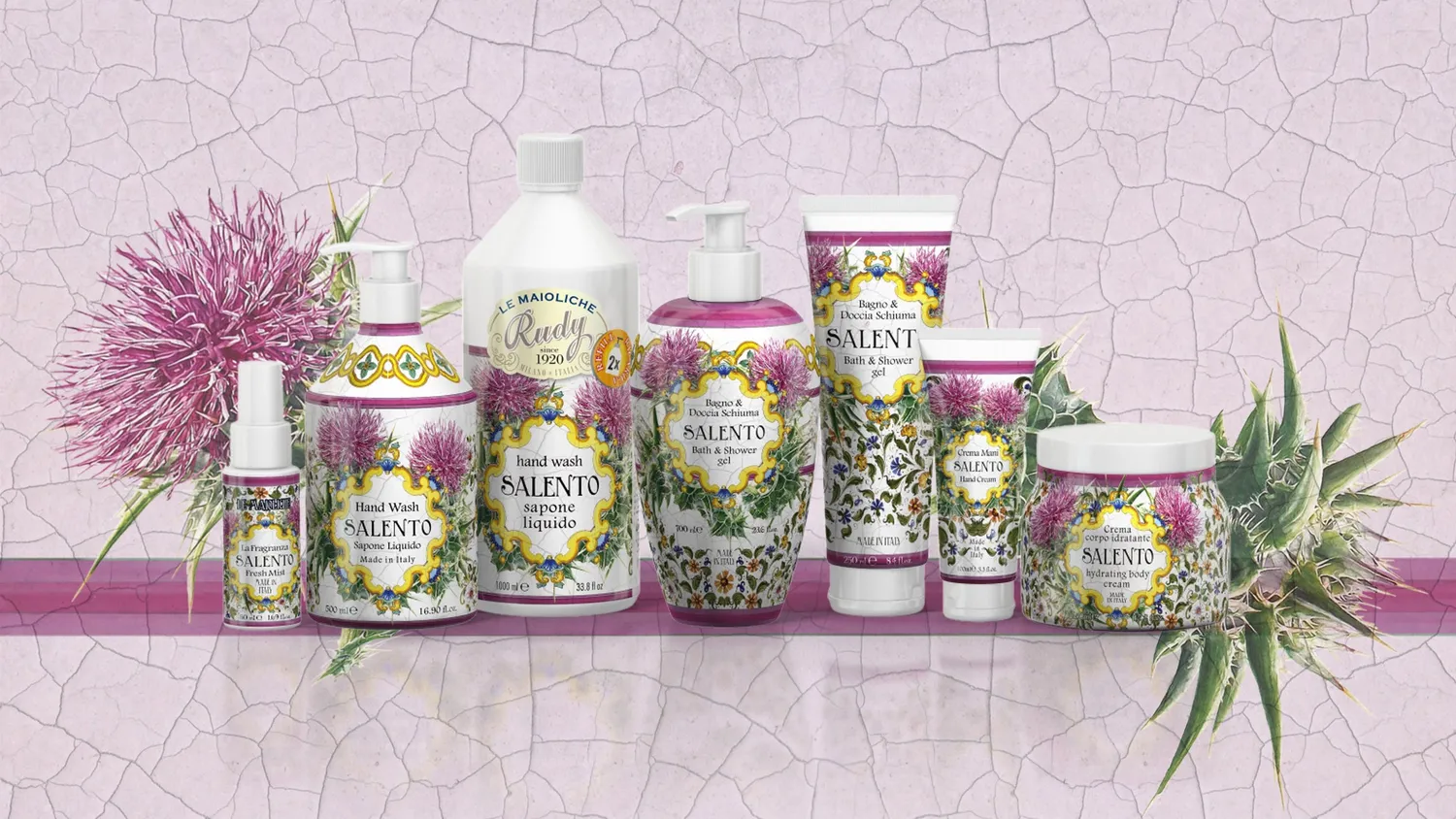 Rudy Profumi Le Maioliche Salento bagnodoccia 700 ml limone