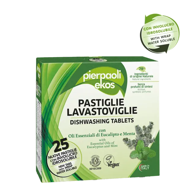 Pierpaoli Ekos pastiglie lavastoviglie 25 pz menta eucalipto