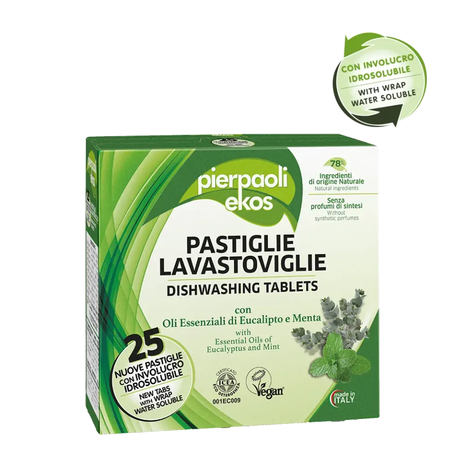 Pierpaoli Ekos pastiglie lavastoviglie 25 pz menta eucalipto