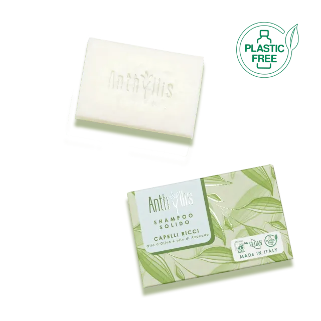 Anthyllis Shampoo Solido Capelli Ricci 80 g oliva avocado