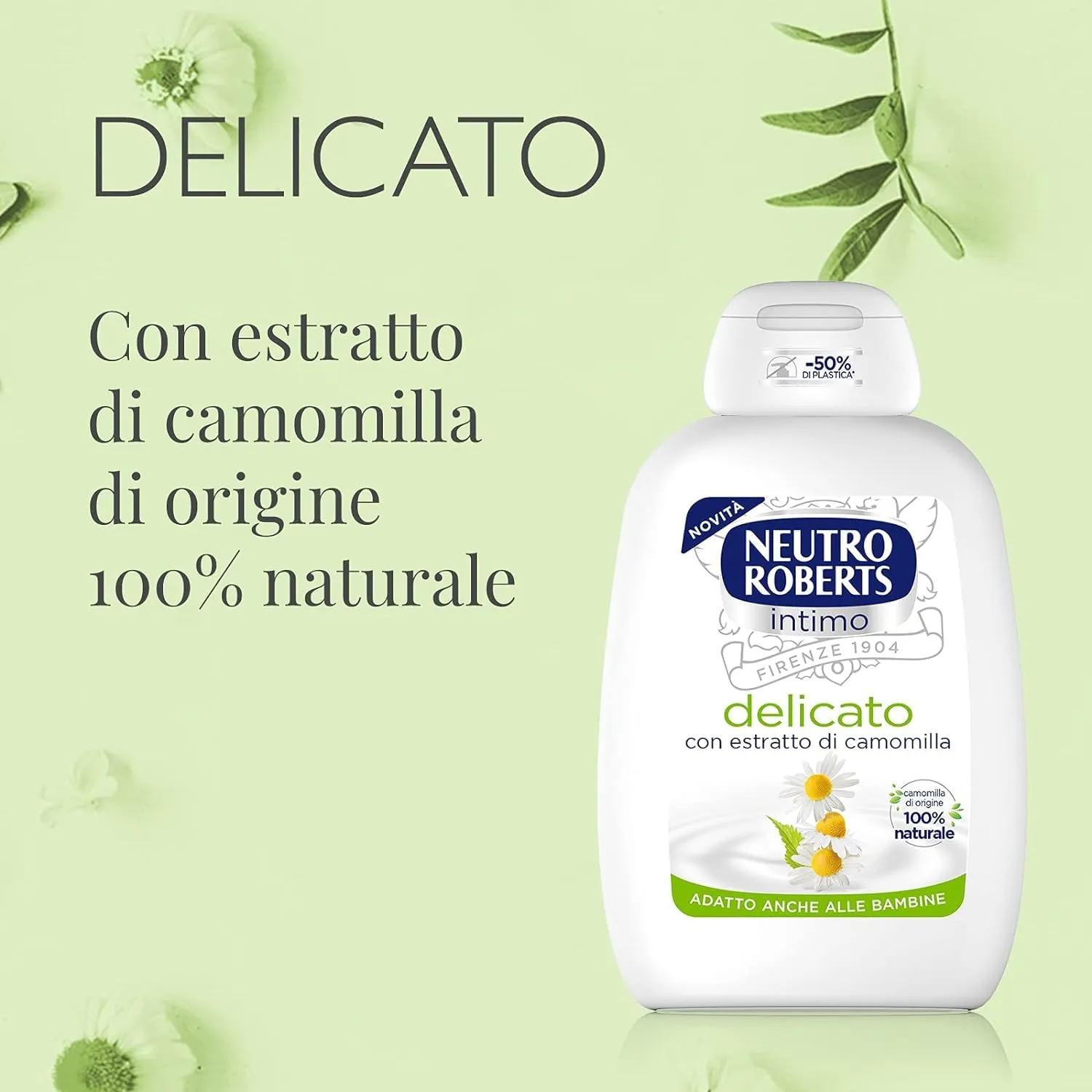 Neutro Roberts Intimo Camomilla detergente intimo 4x200 ml delicato