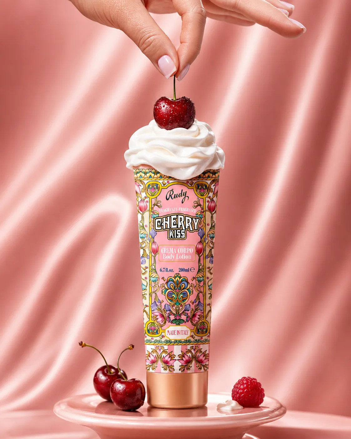 Rudy Gourmand Cherry Kiss sapone liquido mani 500 ml gourmand