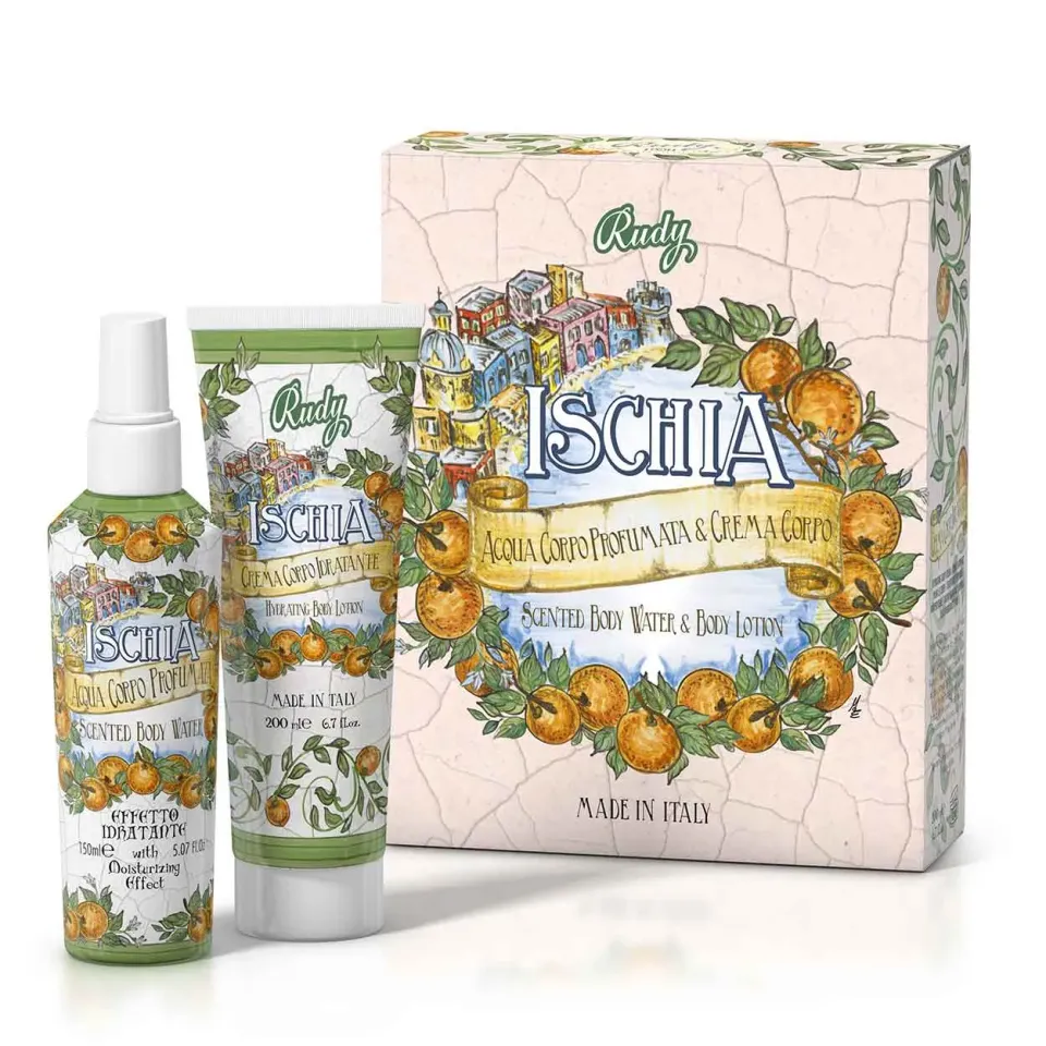 Rudy Profumi Maioliche Ischia set regalo acqua+crema agrumato