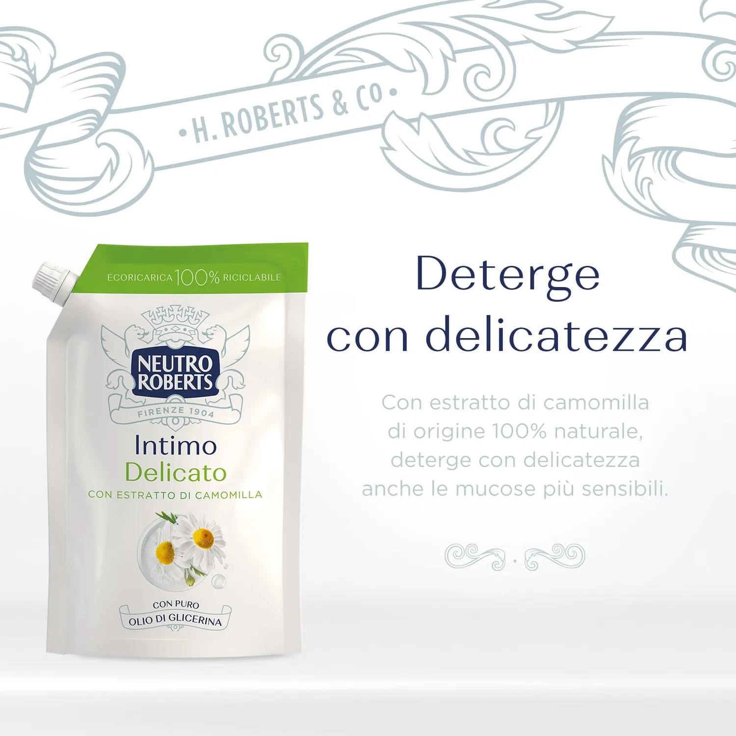 Neutro Roberts Intimo Camomilla detergente intimo 400 ml pelli sensibili