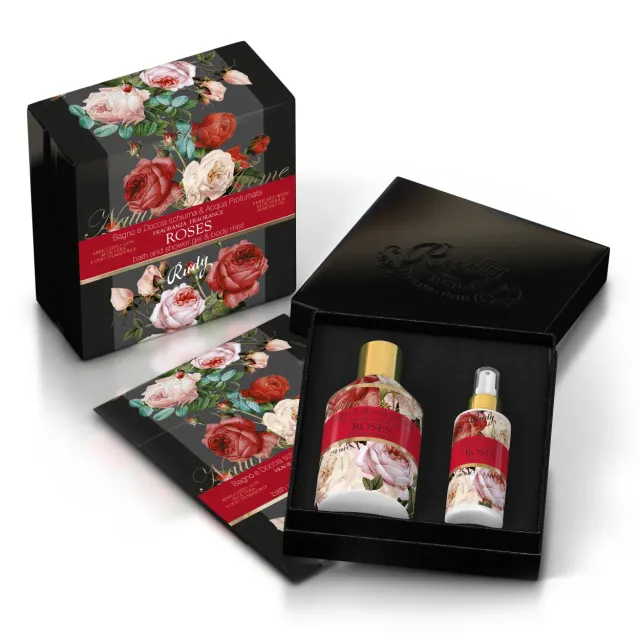 Rudy Profumi Roses set regalo bagnodoccia 250 ml + acqua 100 ml