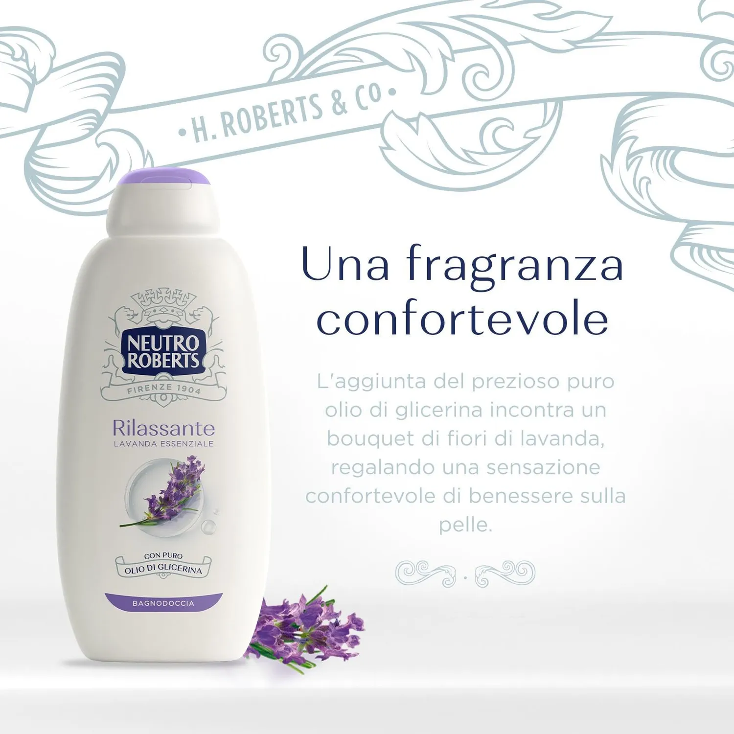 Neutro Roberts Lavanda e Patchouli bagnoschiuma 2x600 ml rilassante
