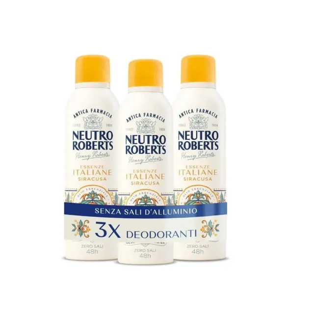 Neutro Roberts Essenze Italiane Spray 3x200 ml Dolomiti Siracusa Firenze