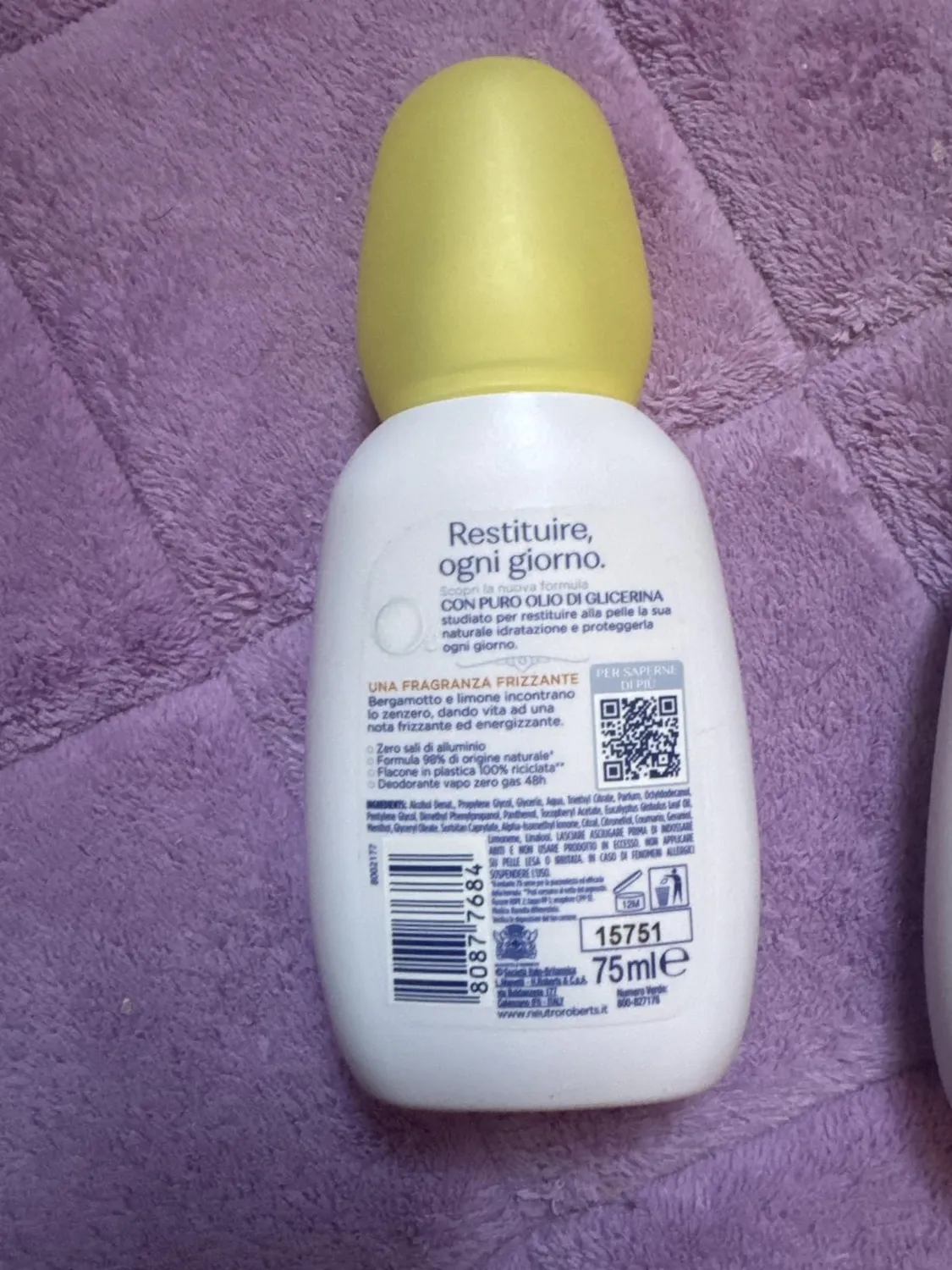 Neutro Roberts Dermazero vapo deodorante 75 ml ipoallergenico