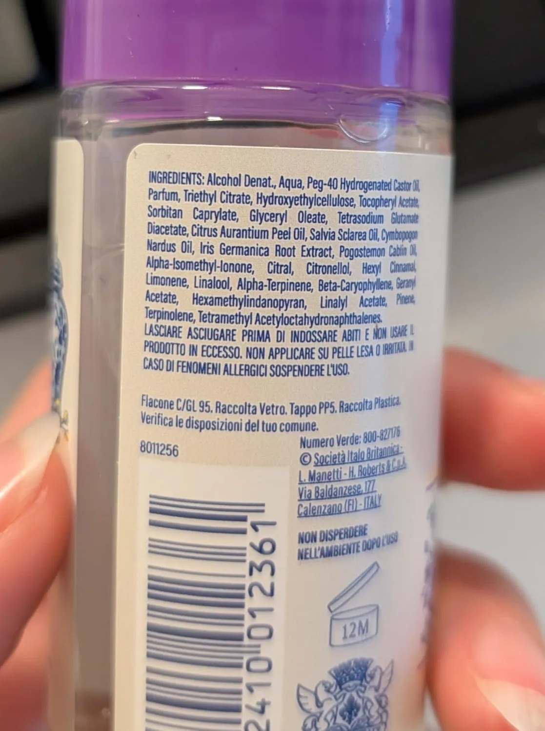 Neutro Roberts Roma Roll-On Deodorante 50 ml senza alluminio
