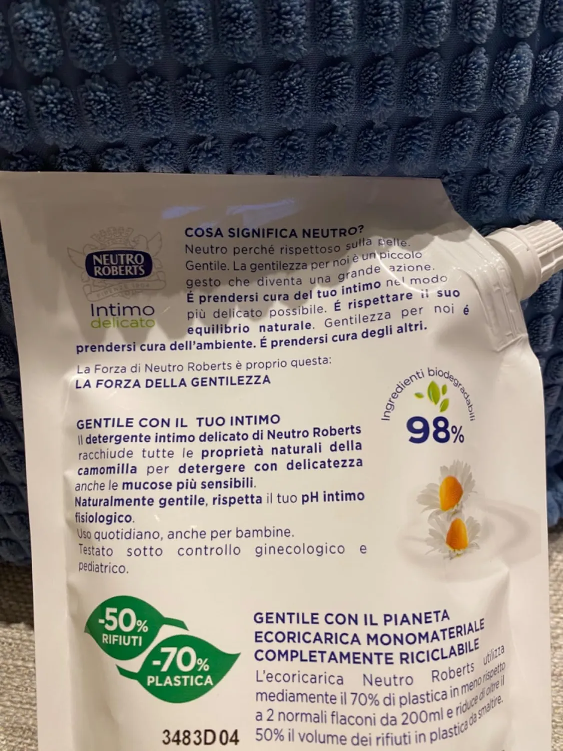 Neutro Roberts Intimo Camomilla detergente intimo 400 ml pelli sensibili