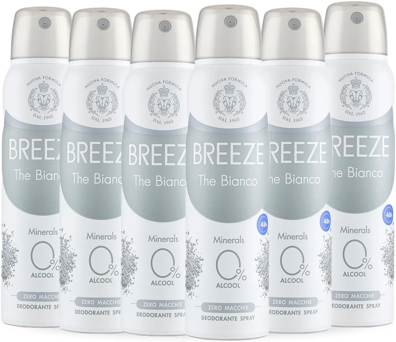Breeze Argan Deodorante Spray 6x150 ml Pelli Sensibili