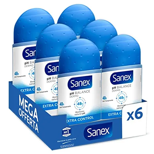 Sanex Dermo Extra Control roll-on Fresco 6x50 ml pH