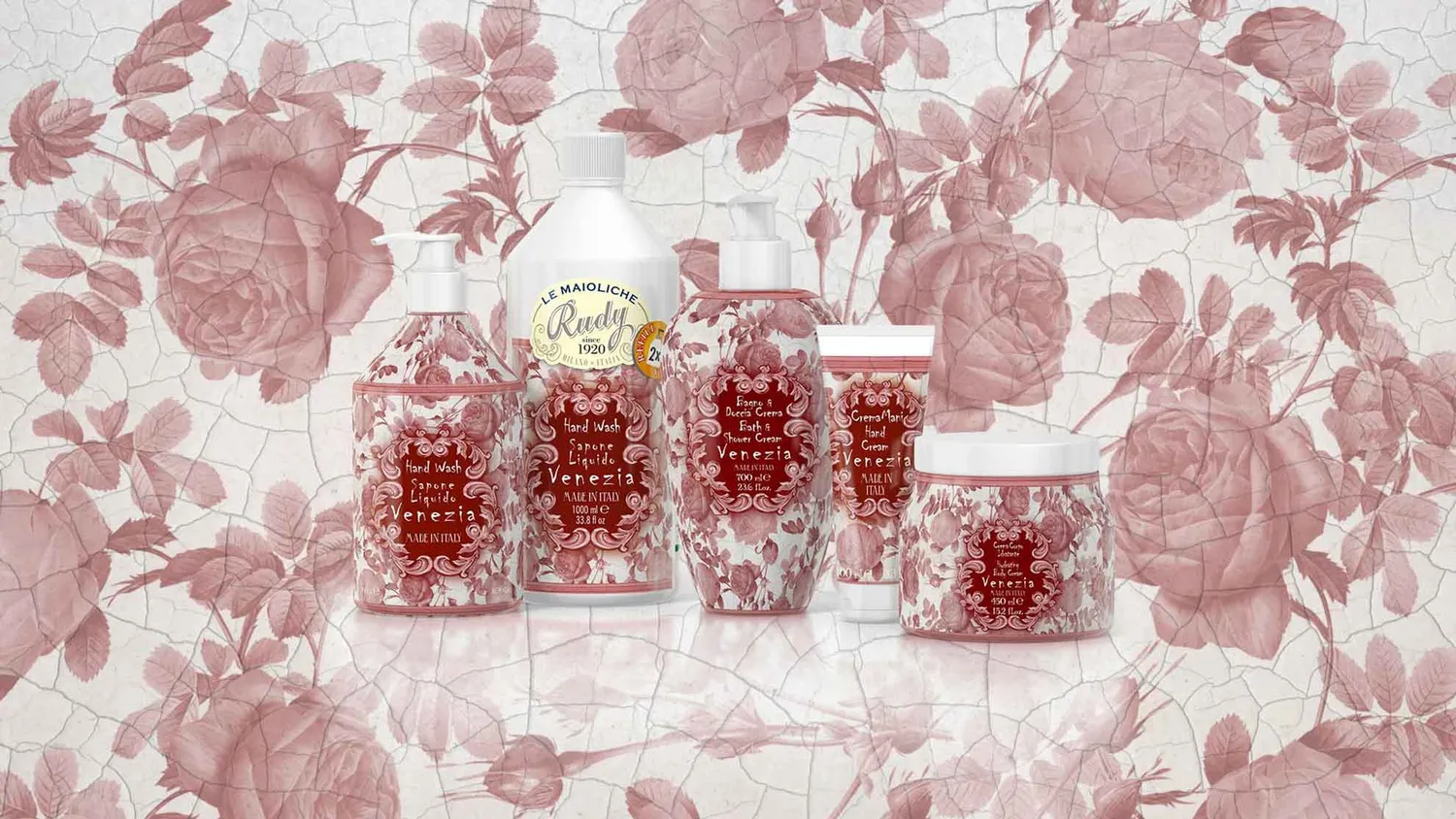 Rudy Profumi Maioliche Venezia ricarica diffusore 1000 ml floreale