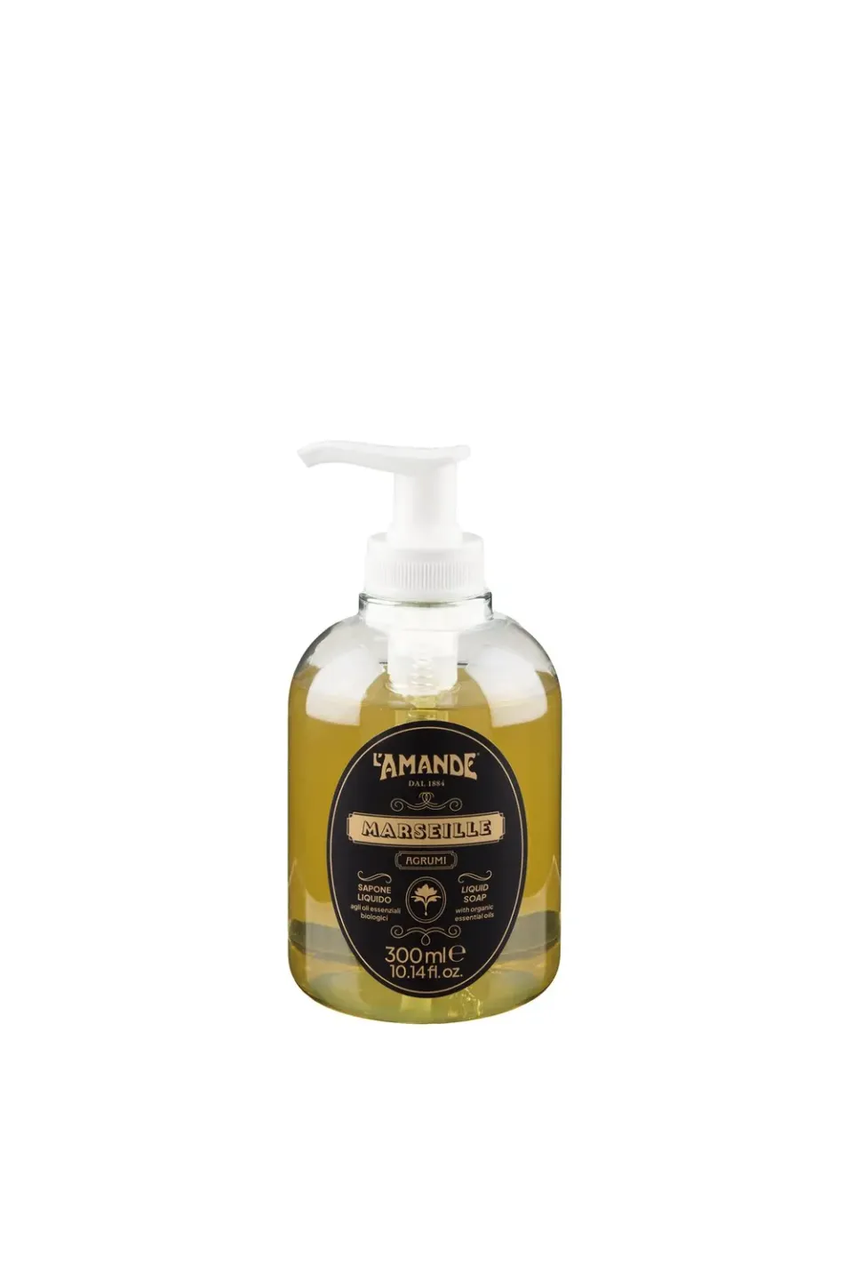 L'Amande Le Classique Sapone Liquido Agrumi Bio Mani Fresche