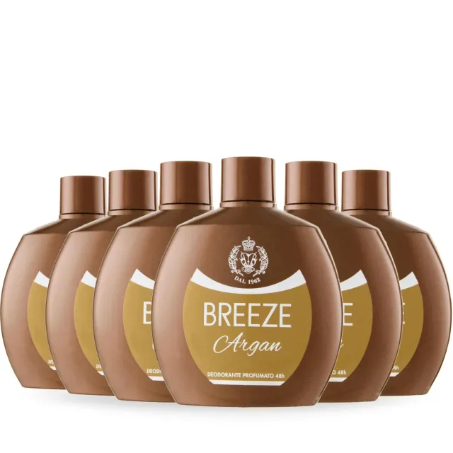 Breeze Deodorante Squeeze Argan 6x100 ml no gas