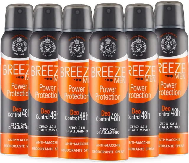 Breeze Men Power Protection Spray 6x150 ml 48h
