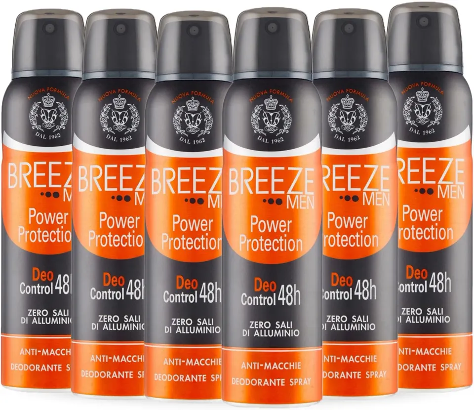 Breeze Men Power Protection Spray 6x150 ml 48h