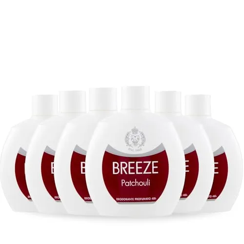 Breeze Squeeze Patchouly deodorante 6x100 ml senza sali