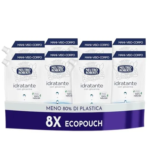 Neutro Roberts Ecopouch Sapone 8x400 ml tè verde