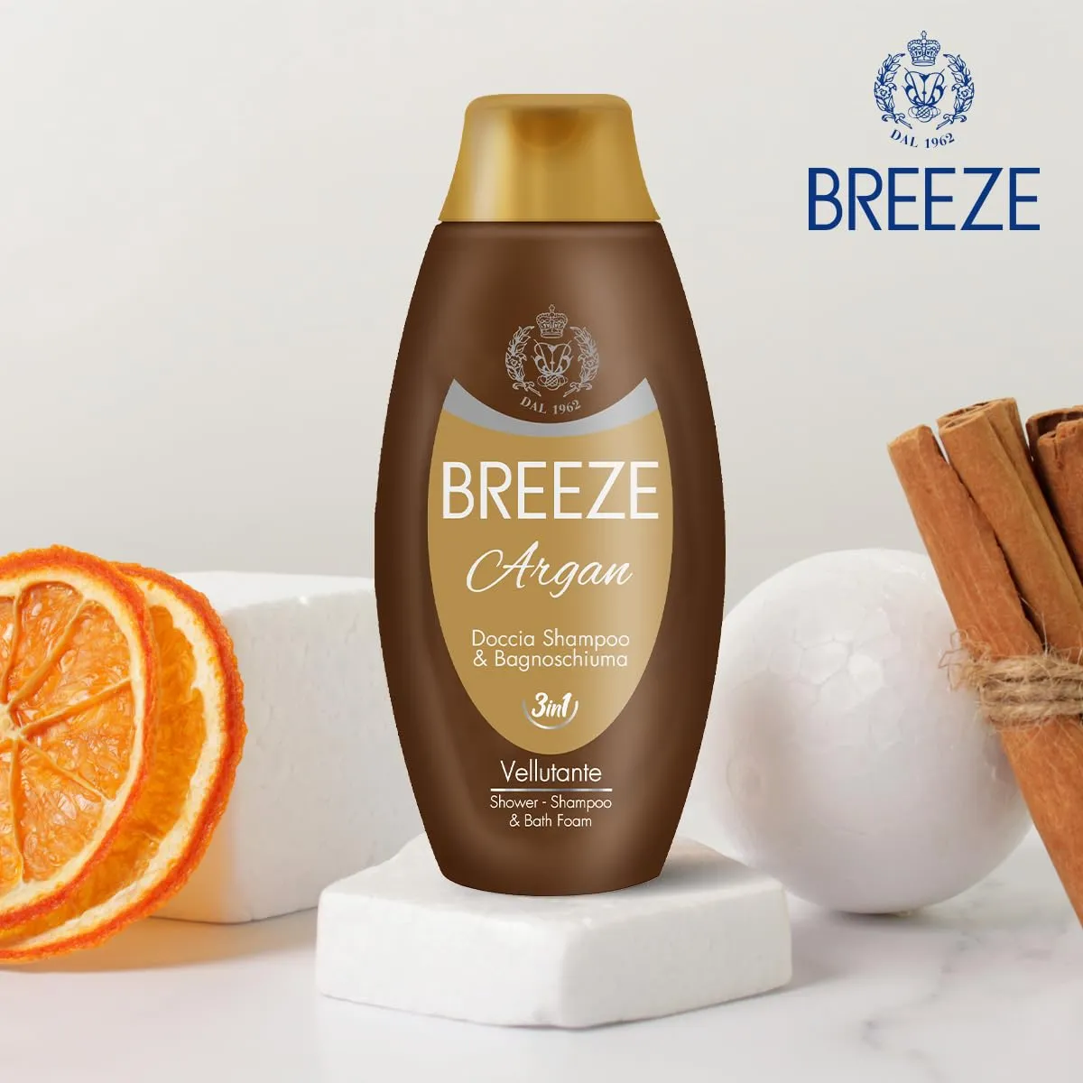 Breeze Argan Doccia Shampoo Bagnoschiuma 6x400 ml 3in1 pH fisiologico