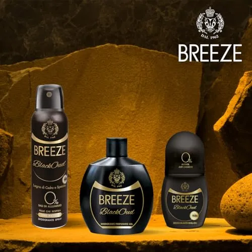 Breeze Black Oud deodorante roll on 6x50 ml 48h