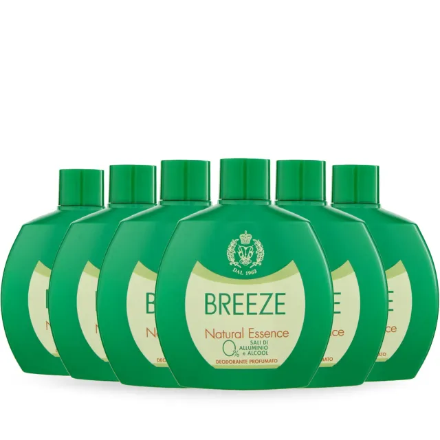 Breeze Natural Essence deodorante squeeze 6x100 ml tè verde