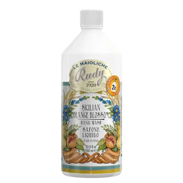 Rudy Maioliche Ricarica Sapone Mani 1000 ml Arancio