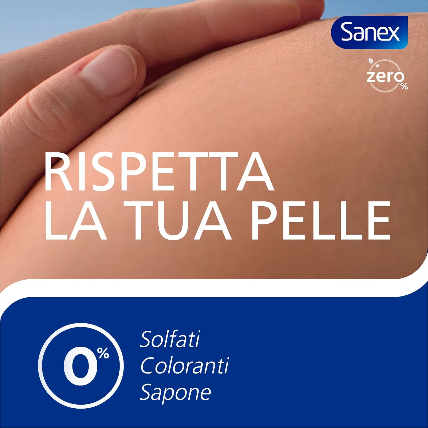 Sanex Zero% Bagnoschiuma Pelle Normale 12x600 ml Vegano