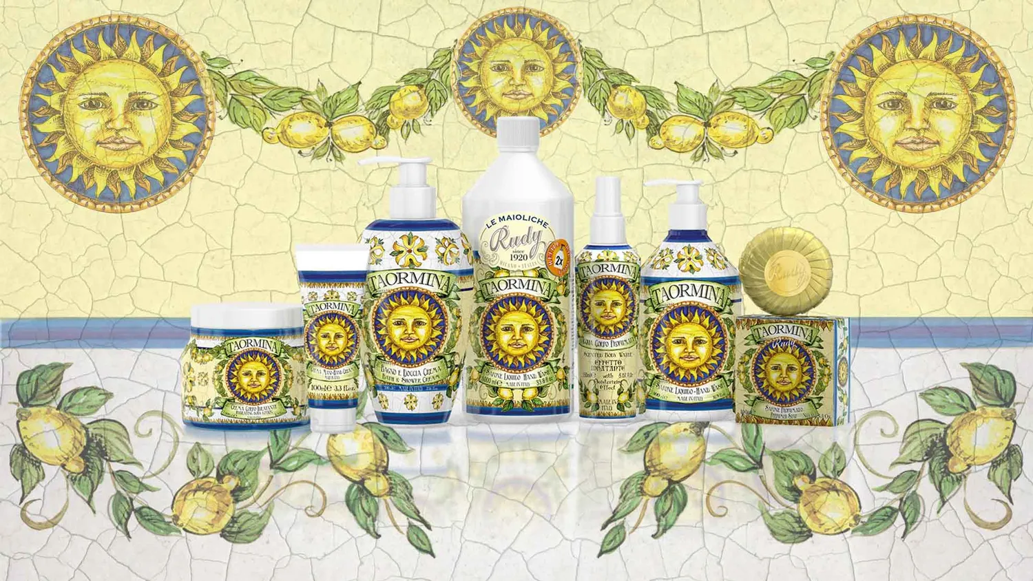 Rudy Profumi Maioliche Taormina bagnoschiuma 100 ml pera e vaniglia