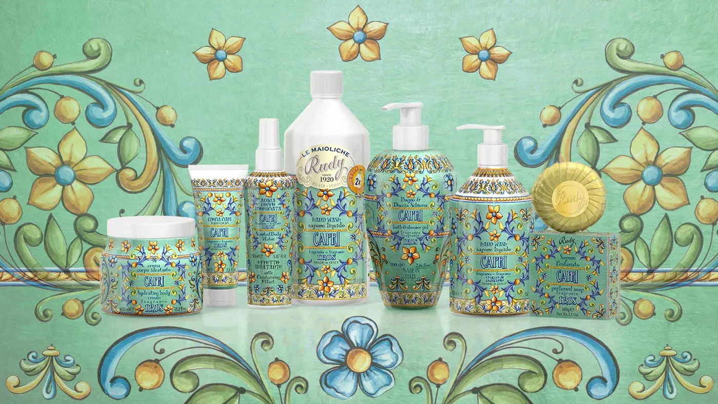 Rudy Profumi Maioliche Capri Iris Ylang sapone mani 500 ml floreale