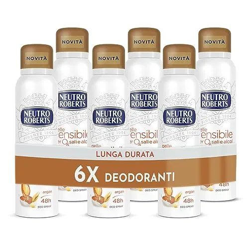 Neutro Roberts Pelle Sensibile deodorante spray 6x150 ml senza alluminio