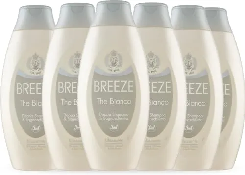 Breeze Thè Bianco bagnoschiuma doccia shampoo 6x400 ml pH