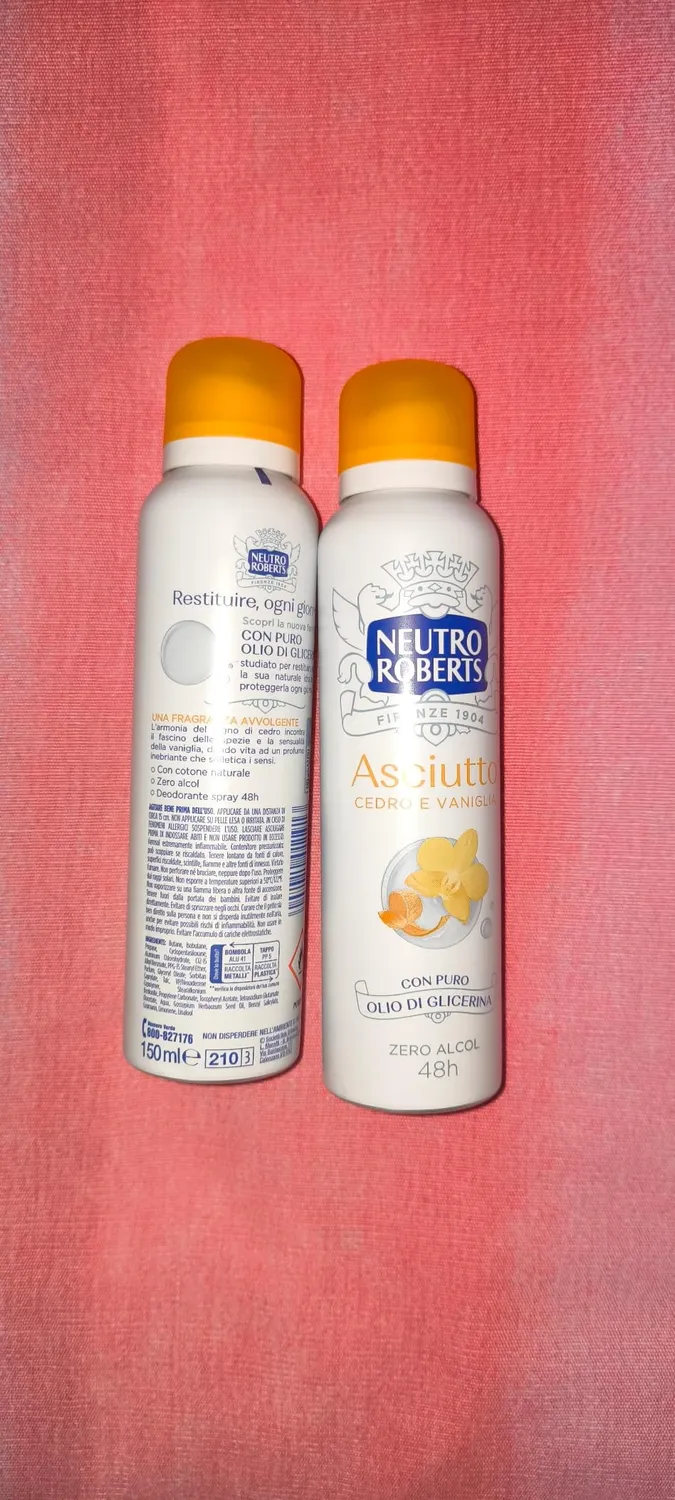 Neutro Roberts Sensibile Avena e Iris deodorante spray 150 ml zero alcol
