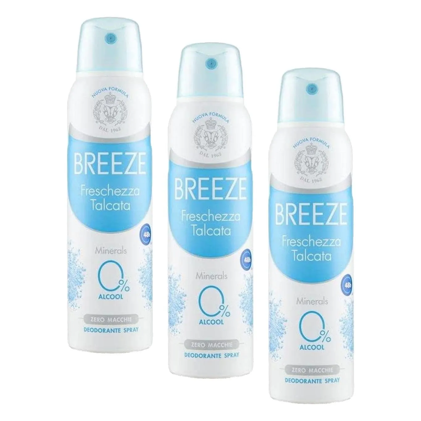 Breeze Freschezza Talcata deodorante spray 6x150 ml talcato