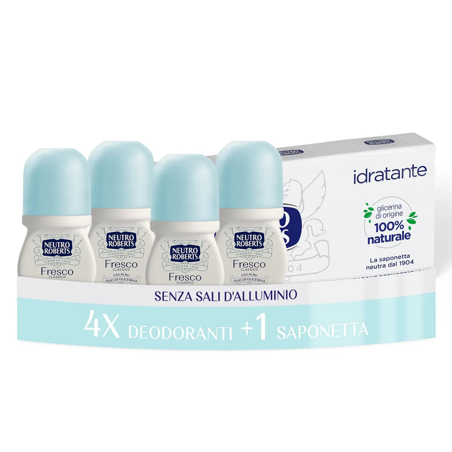 Neutro Roberts Fresco Classico deodorante spray 4x150 ml zero macchie