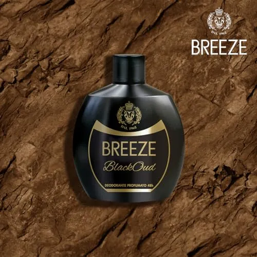 Breeze BlackOud deodorante squeeze 6x100 ml legnoso no gas