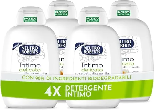 Neutro Roberts Intimo Camomilla detergente intimo 4x200 ml delicato