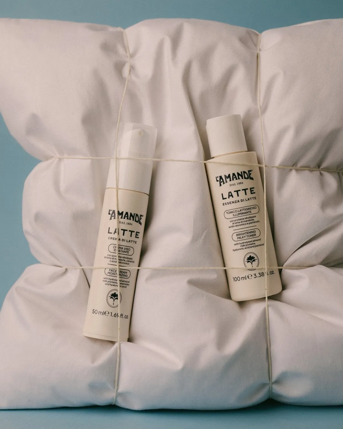 L'Amande Latte crema viso idratante ceramidi acido ialuronico