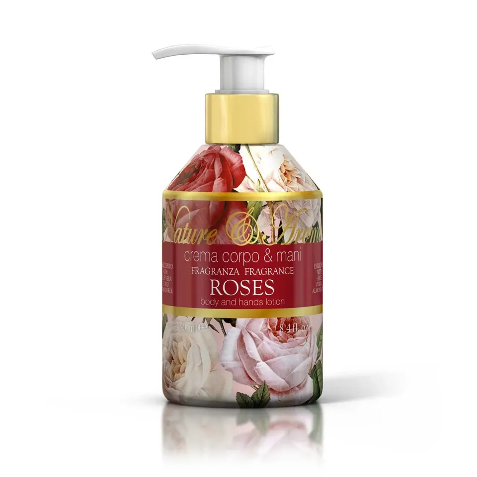Rudy Profumi Nature&Arome Roses Crema Corpo e Mani 250 ml Rosa