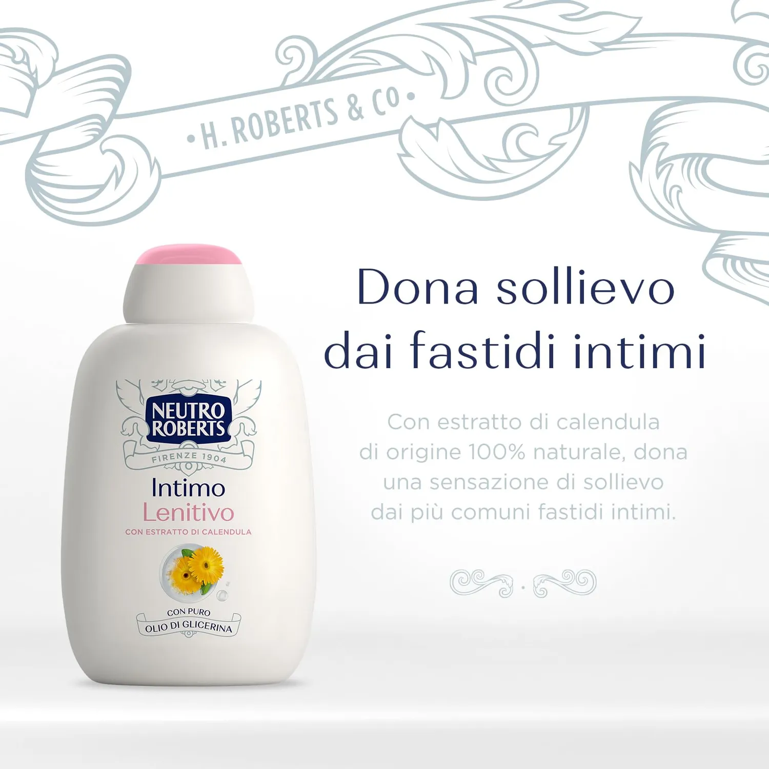 Neutro Roberts Lenitivo Detergente Intimo Calendula 200 ml delicato
