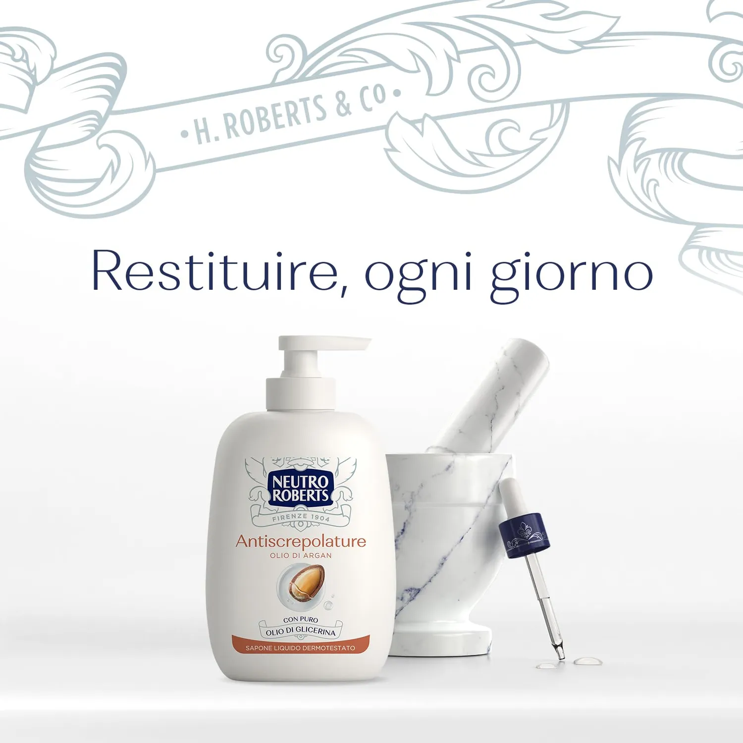 Neutro Roberts Antiscrepolature Sapone Liquido Mani 200 ml Olio Argan