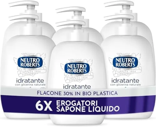 Neutro Roberts Sapone Liquido Mani 6x200 ml glicerina