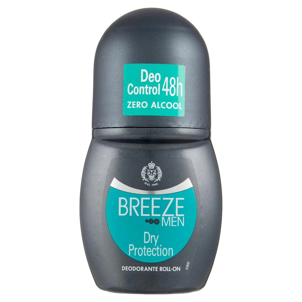 Breeze Men Dry Protection Deodorante Roll On 6x50 ml 48h uomo