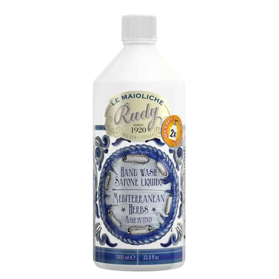 Rudy Profumi Maioliche Erbe Mediterraneo ricarica sapone 1 L
