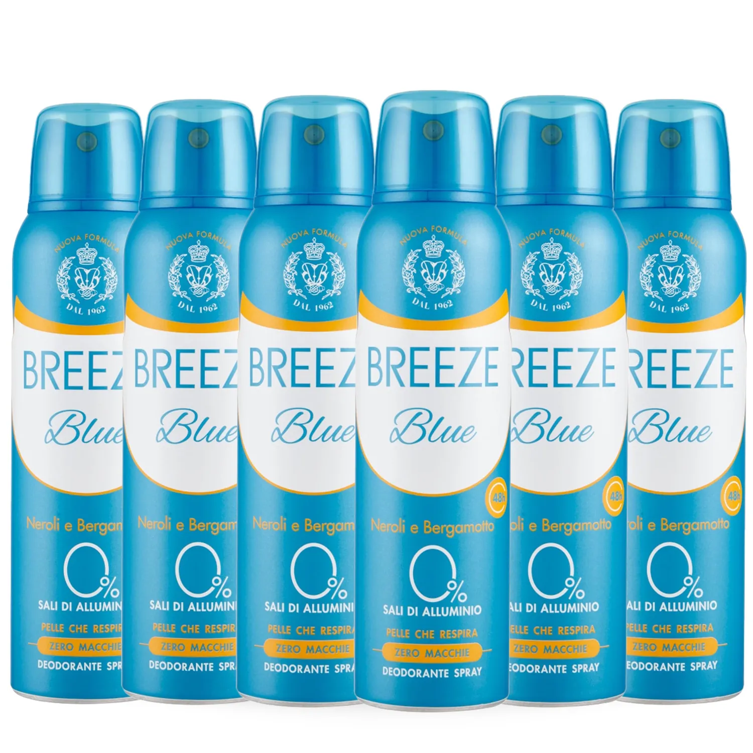 Breeze Argan Deodorante Spray 6x150 ml Pelli Sensibili