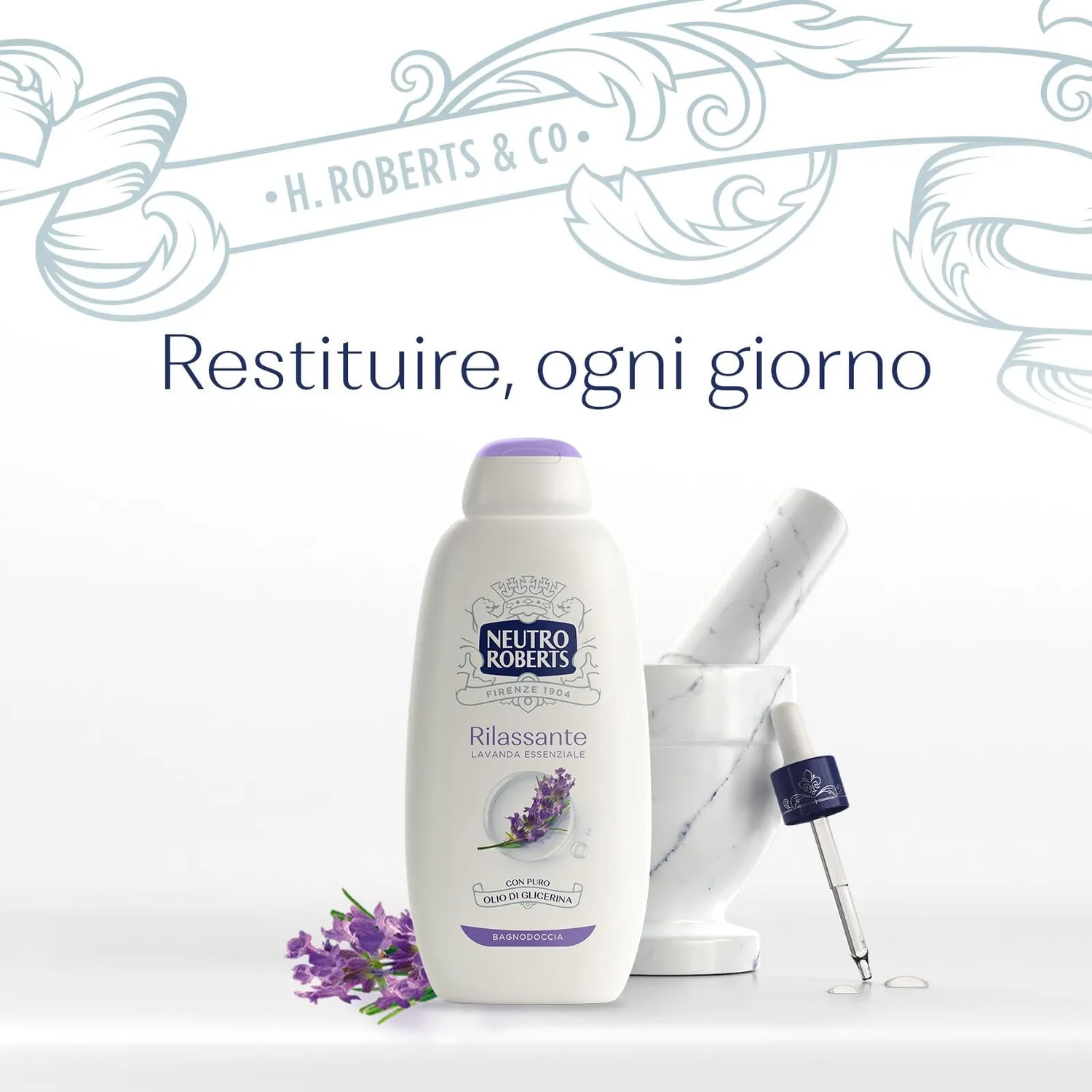 Neutro Roberts Lavanda e Patchouli bagnoschiuma 2x600 ml rilassante